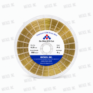 Quality .010 inch 0.25 mm hard brass EDM wire 13.2 lb P-5 spool for wire EDM machines with 950 N/mm² tensile strength
