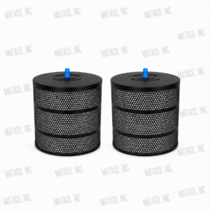Two DS-43 5 micron EDM filters for Makino and Mitsubishi Wire EDM machines with small center quick disconnect