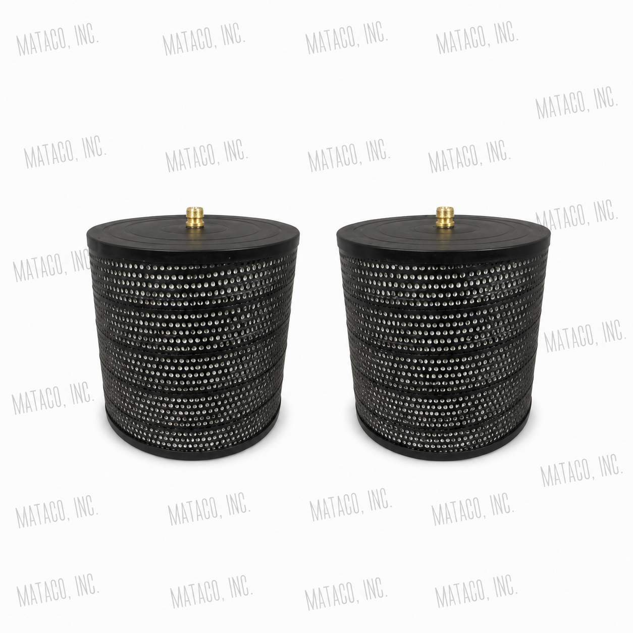 Two DS-43F 5 micron Wire EDM filters with large center connector and steel casing for Fanuc Wire EDM machines
