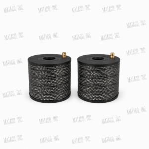 Two DS-43F 5 micron Wire EDM filters with large offset connector and steel casing for Fanuc Wire EDM machines