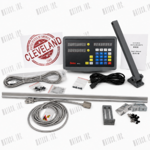 Two axis X and Z digital readout DRO kit for 10 inch x 60 inch travel lathe with magnetic Z axis scale