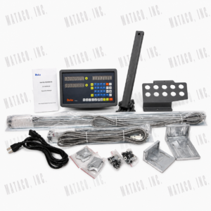 Two axis digital readout DRO kit for 9 x 49 inch milling machine with glass scales DS-2V