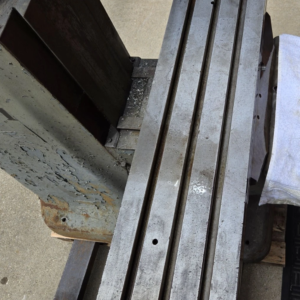 Used 9 x 42 inch milling machine table replacement table for Bridgeport style vertical knee mill